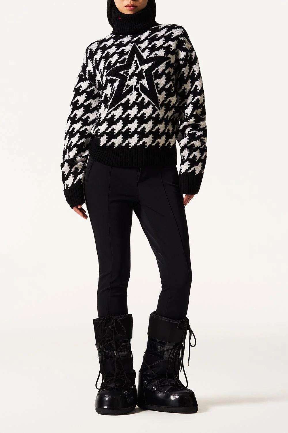 Chunky Houndstooth Sweater - Image 2
