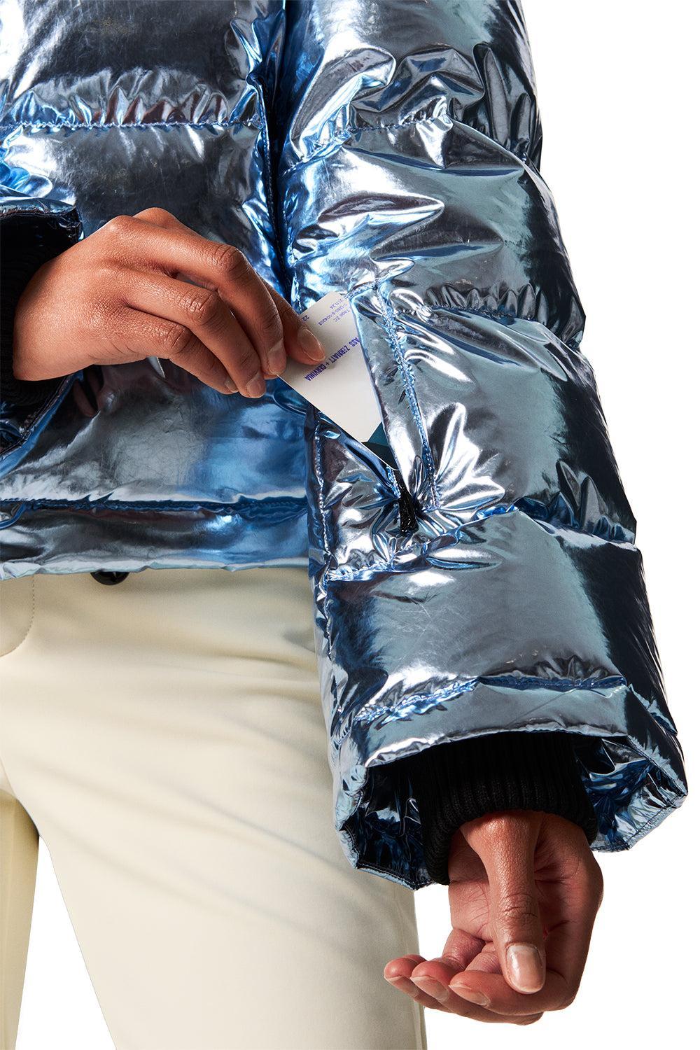 Polar Flare Ski Jacket II - Light Blue Foil - Image 4