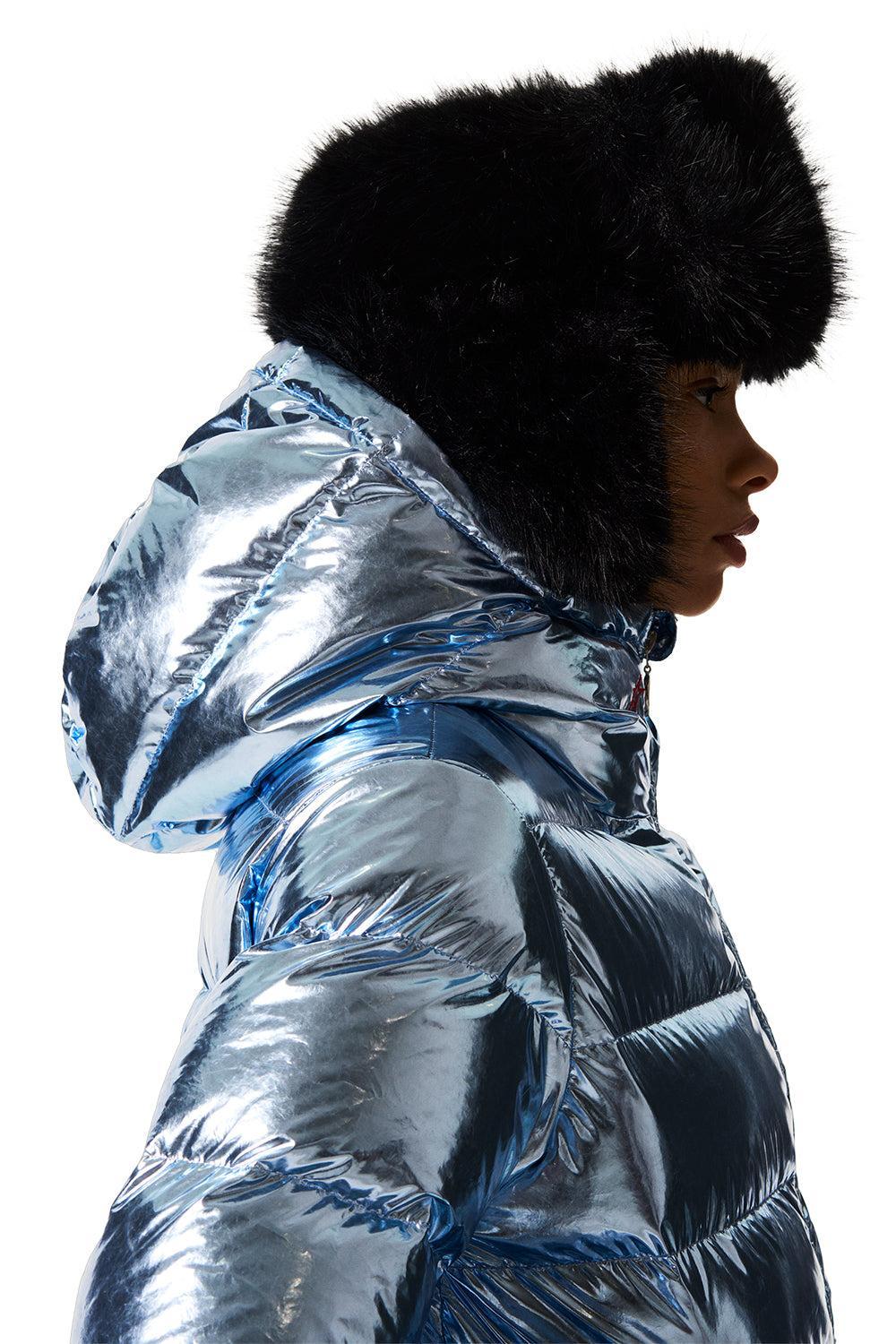 Polar Flare Ski Jacket II - Light Blue Foil - Image 5