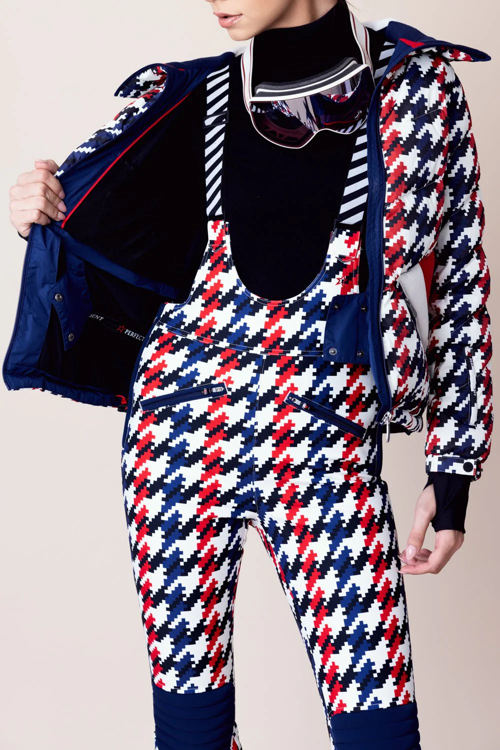 Ski Duvet Jacket - Houndstooth - Image 4