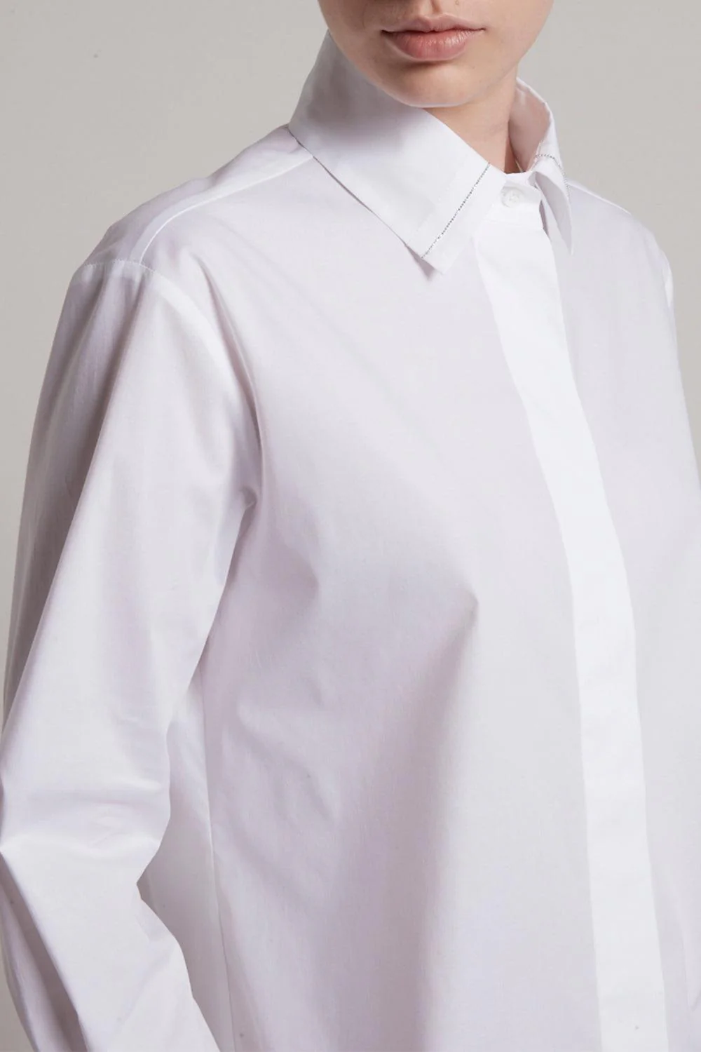 Cuff Detail Collared Shirt - Image 4