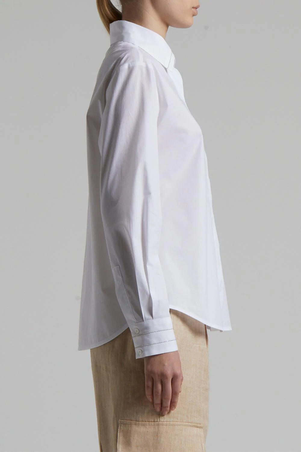 Cuff Detail Collared Shirt - Image 5
