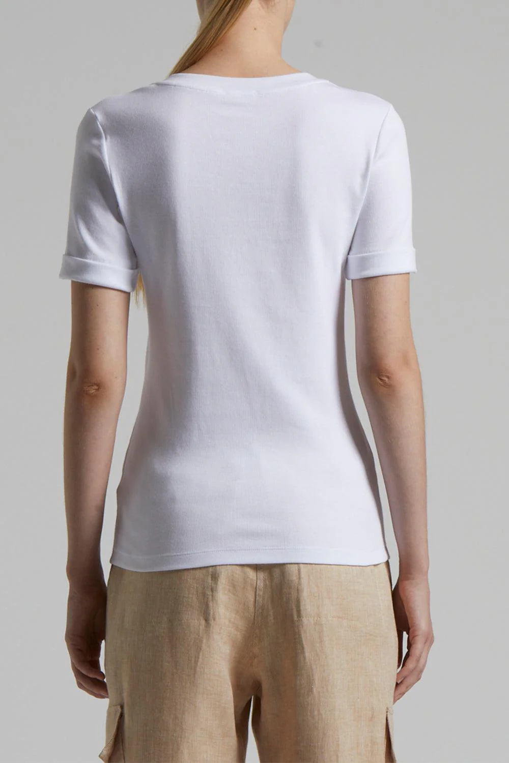 Embroidered Neckline Tee - Image 3