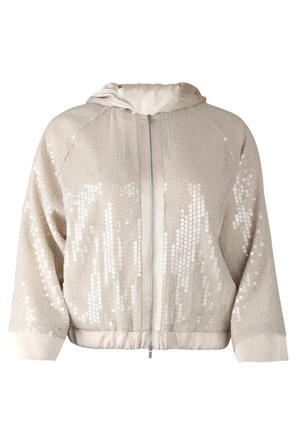 Embroidered Zip Up Jacket