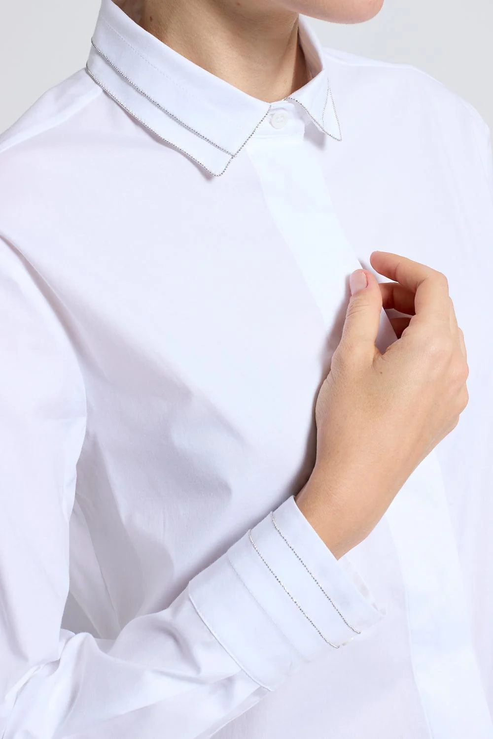 Long Sleeve Pleated Shirt - Image 3