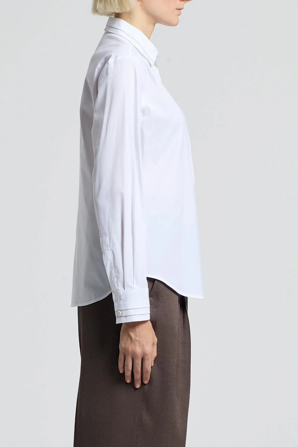 Long Sleeve Pleated Shirt - Image 4