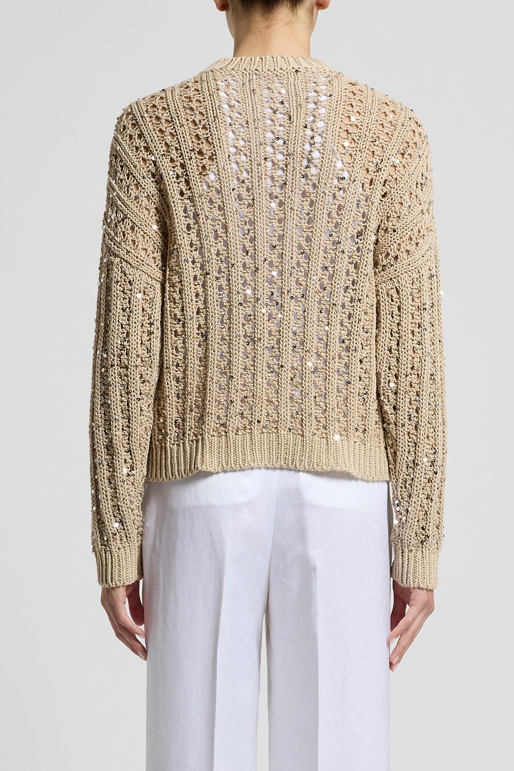 Round Neck Sequin Sweater - Image 4