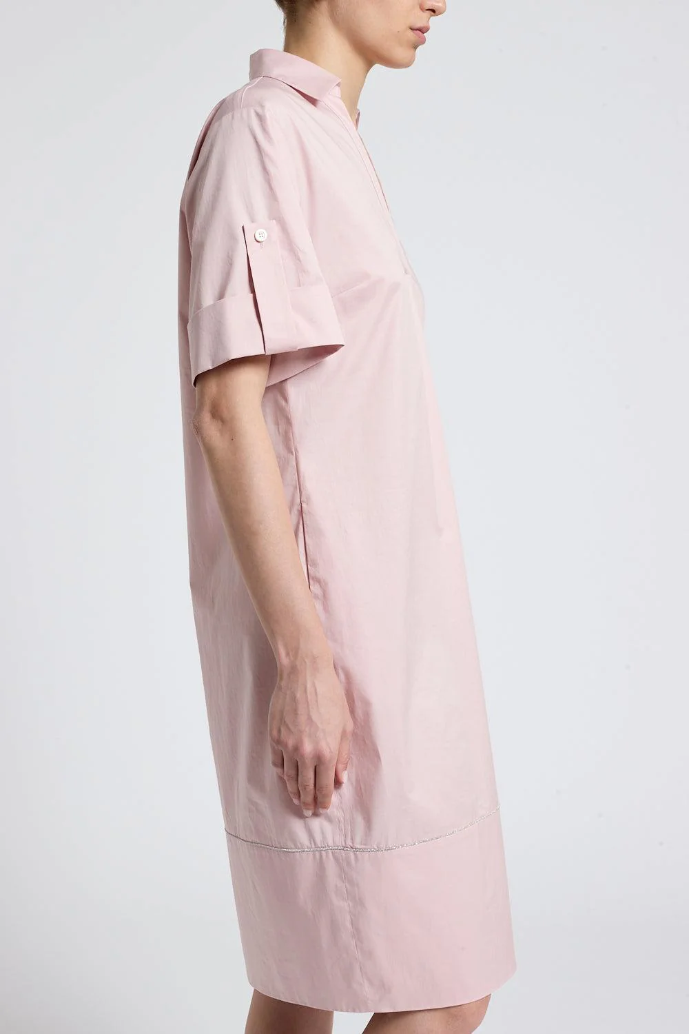 V Neck Stretch Midi Dres - Image 4