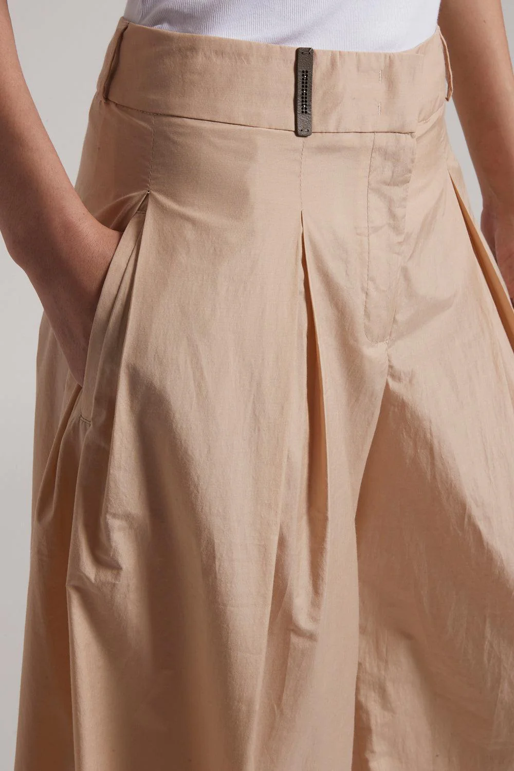 Wide Leg Pleated Pant - Image 3