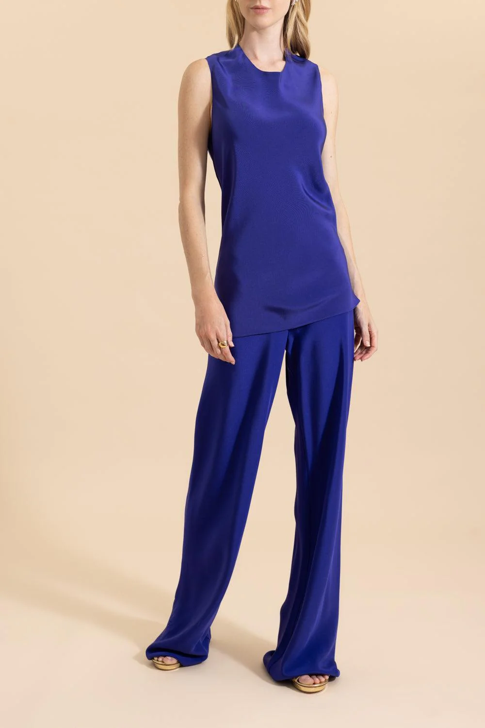 Bias Wide Leg Pant - Sappho Blue - Image 2