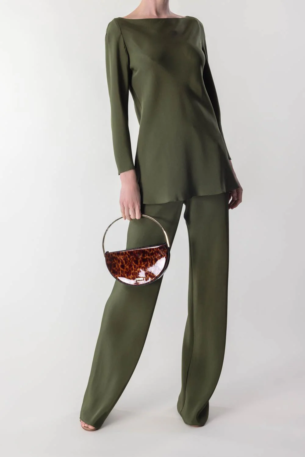 Bias Wide Leg Pant - Green Earth - Image 2