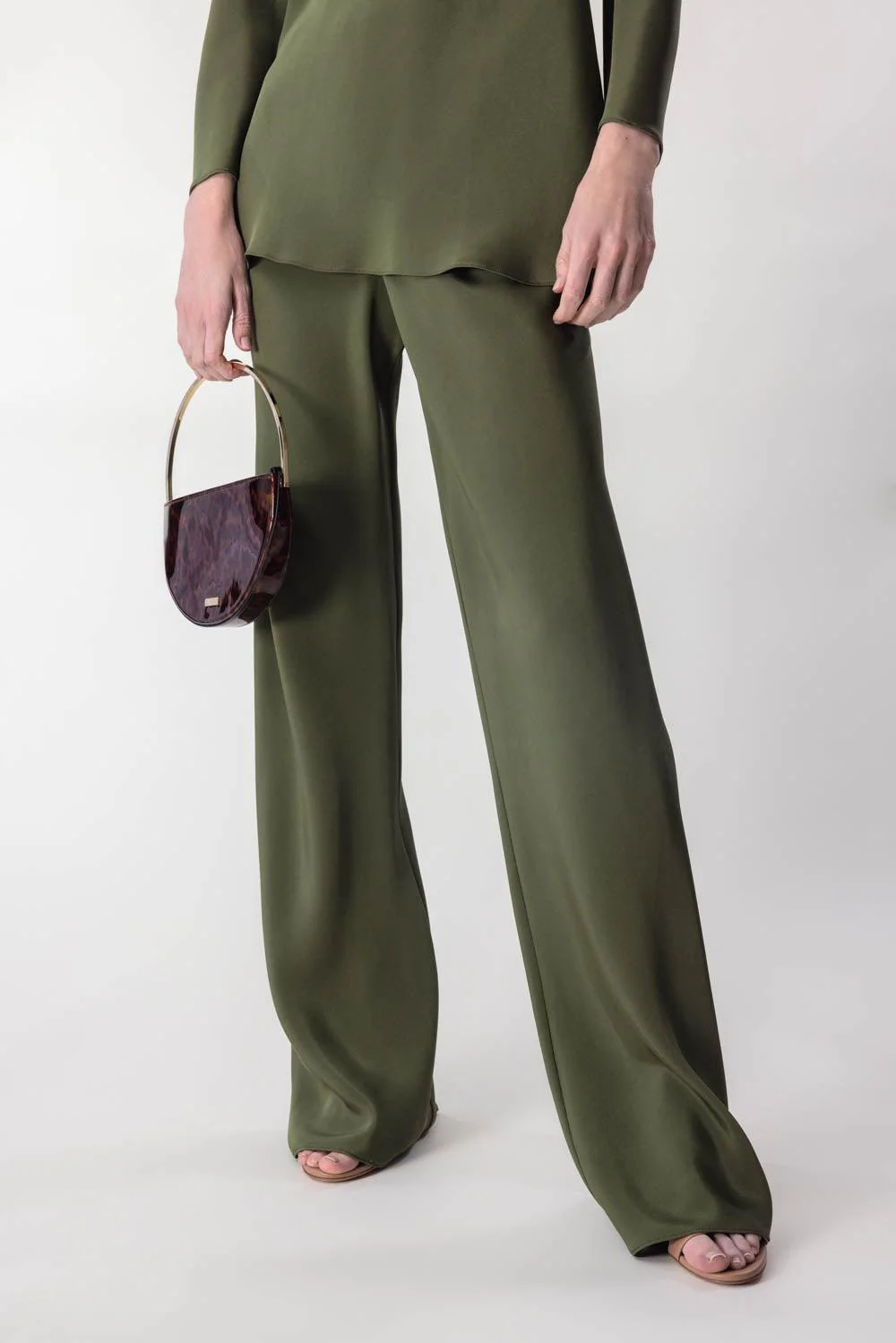Bias Wide Leg Pant - Green Earth - Image 3