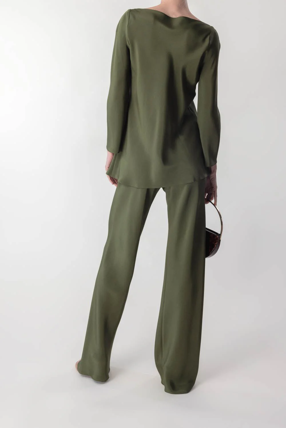 Bias Wide Leg Pant - Green Earth - Image 4