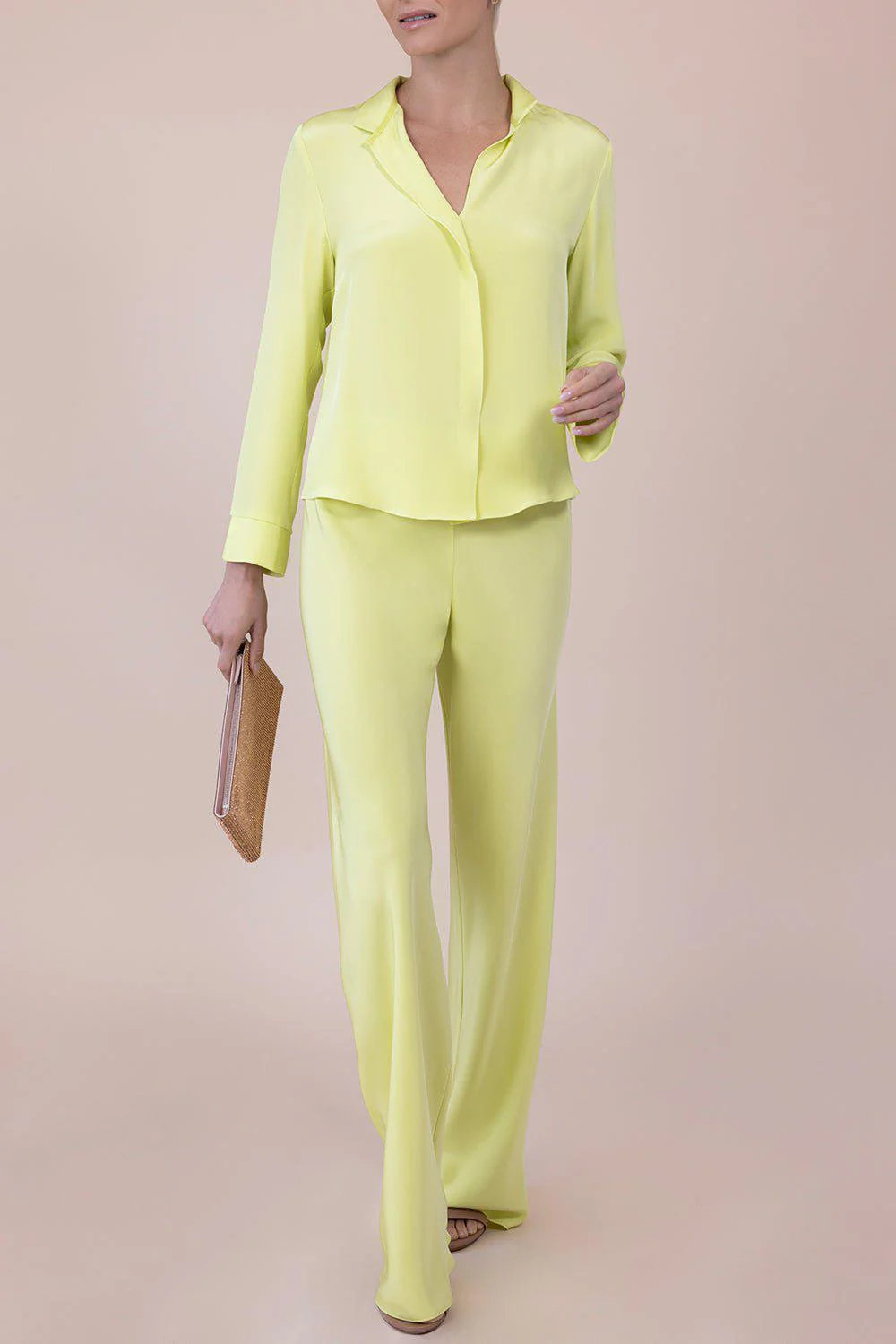 Bias Wide Leg Pant - Pistachio - Image 3