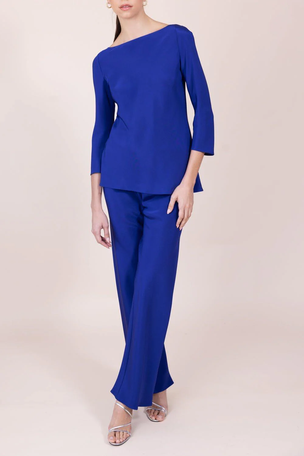 Bias Wide Leg Pant - Sapphire - Image 2