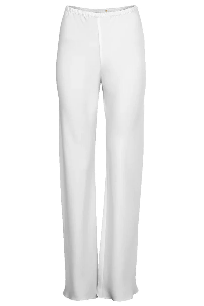 Bias Wide Leg Pant - White