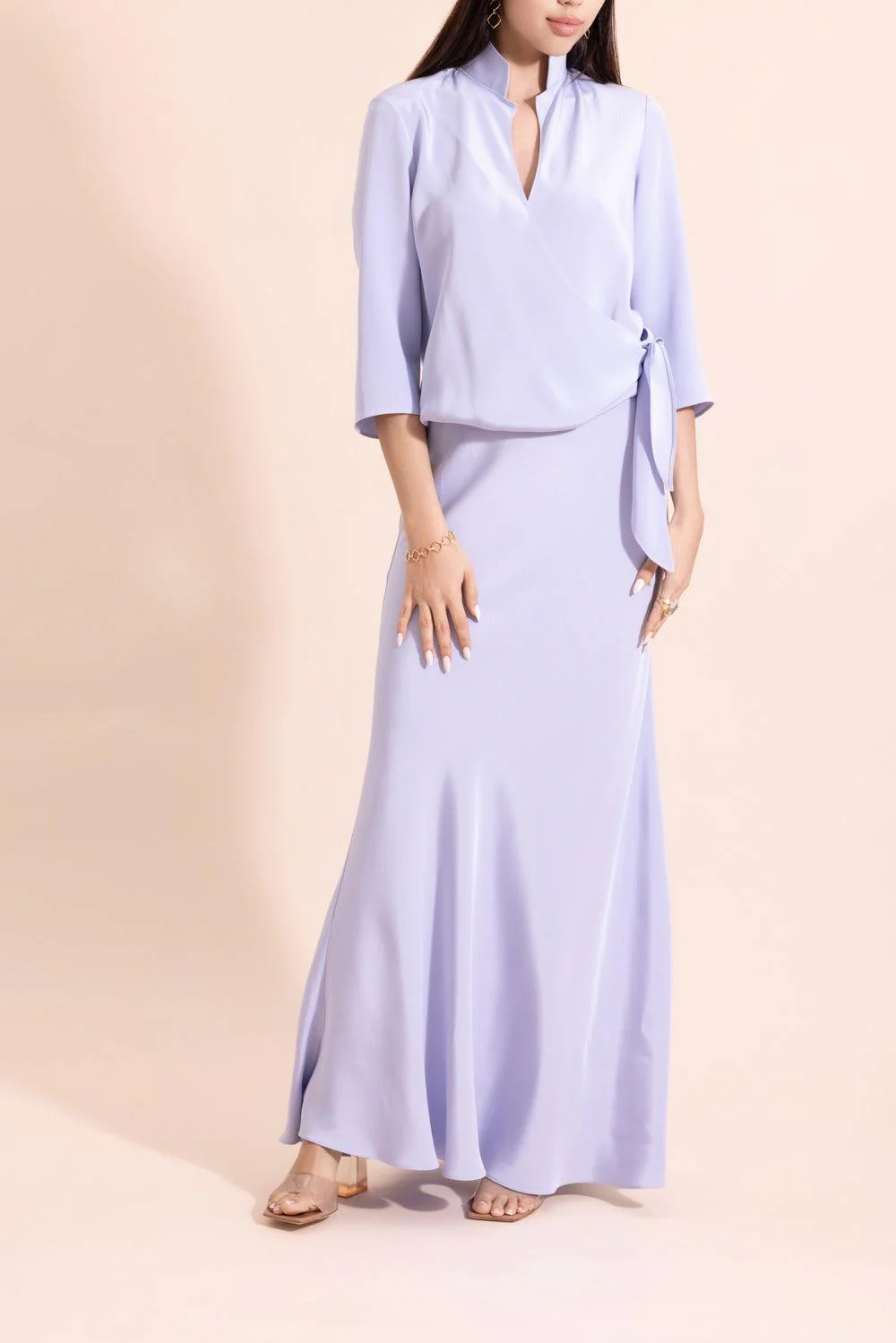 Blouse Maxi Dress - Chambray - Image 2