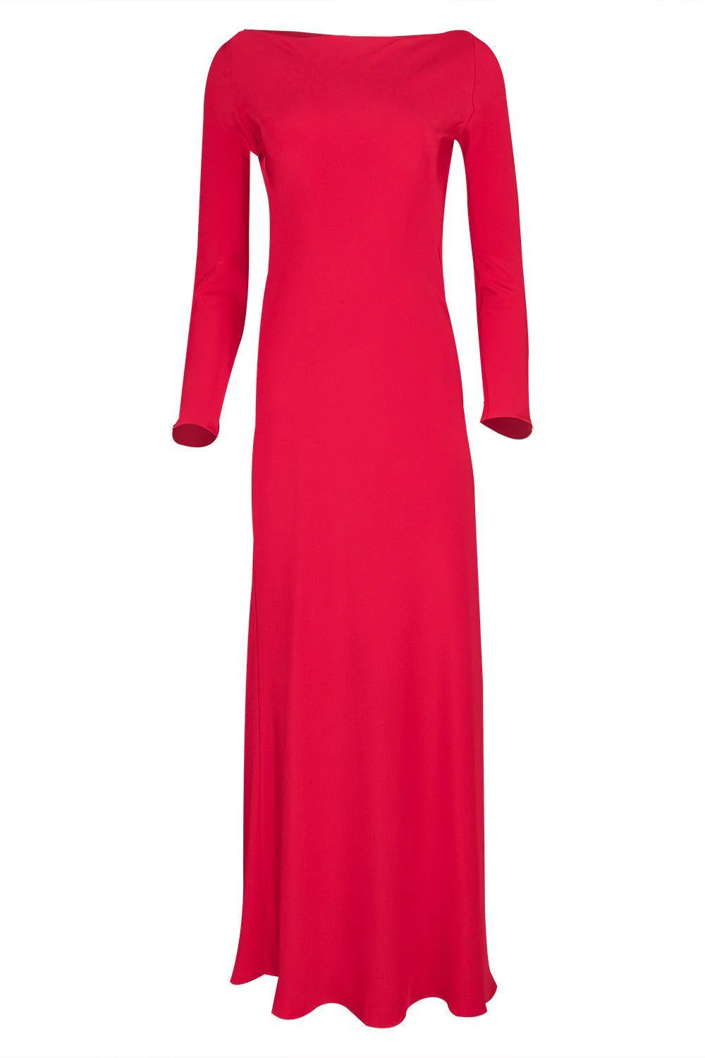 Boatneck Dress - Red - Image 2