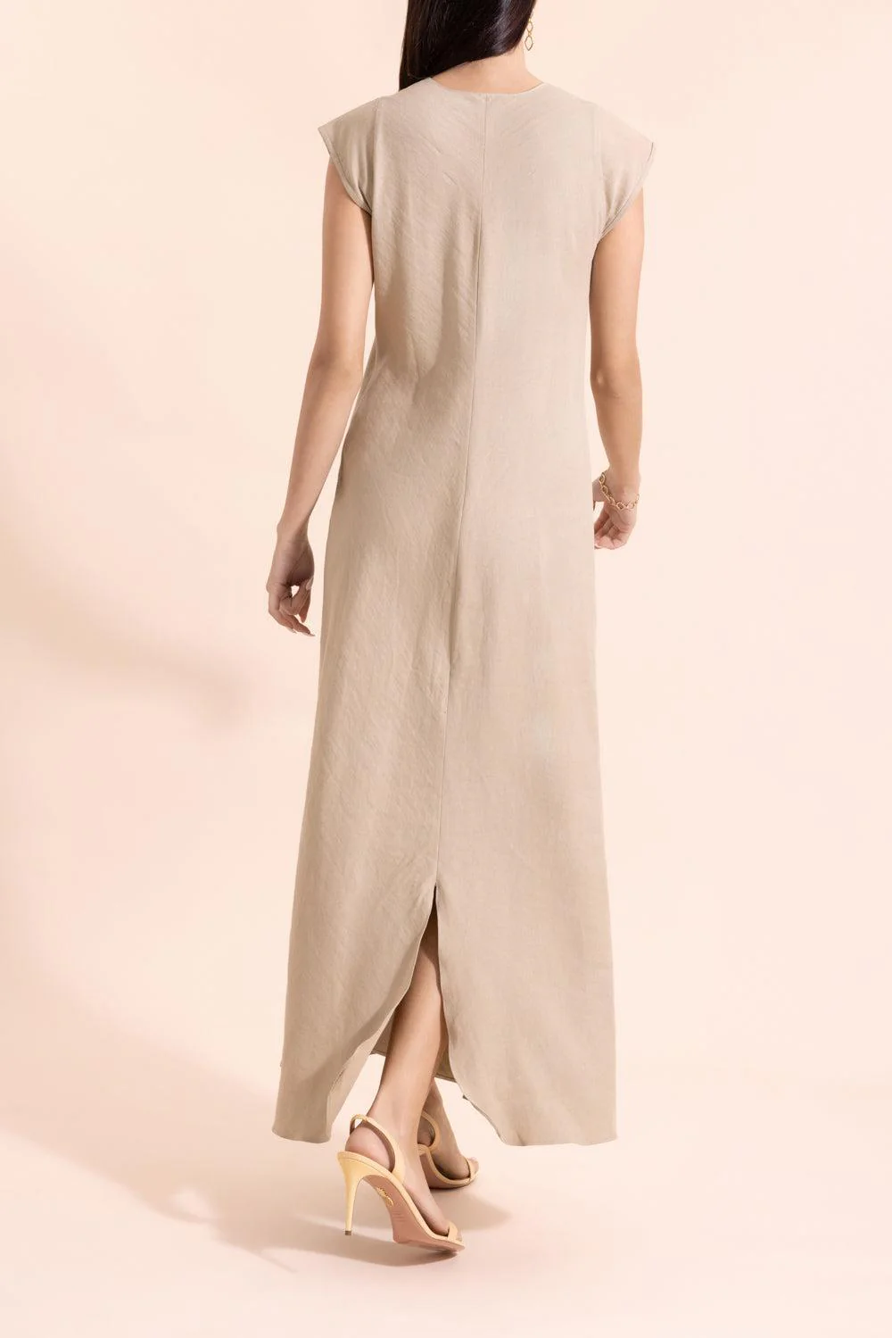 Doves Maxi Dress - Sand - Image 4