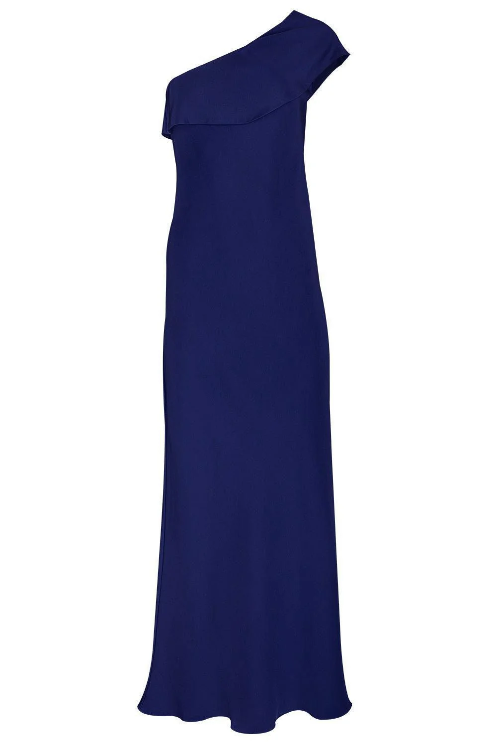 Draped Petal Gown - Sapphire