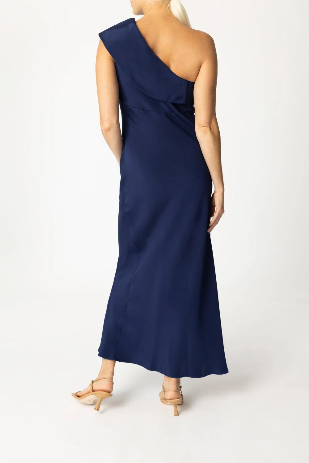 Draped Petal Gown - Sapphire - Image 4