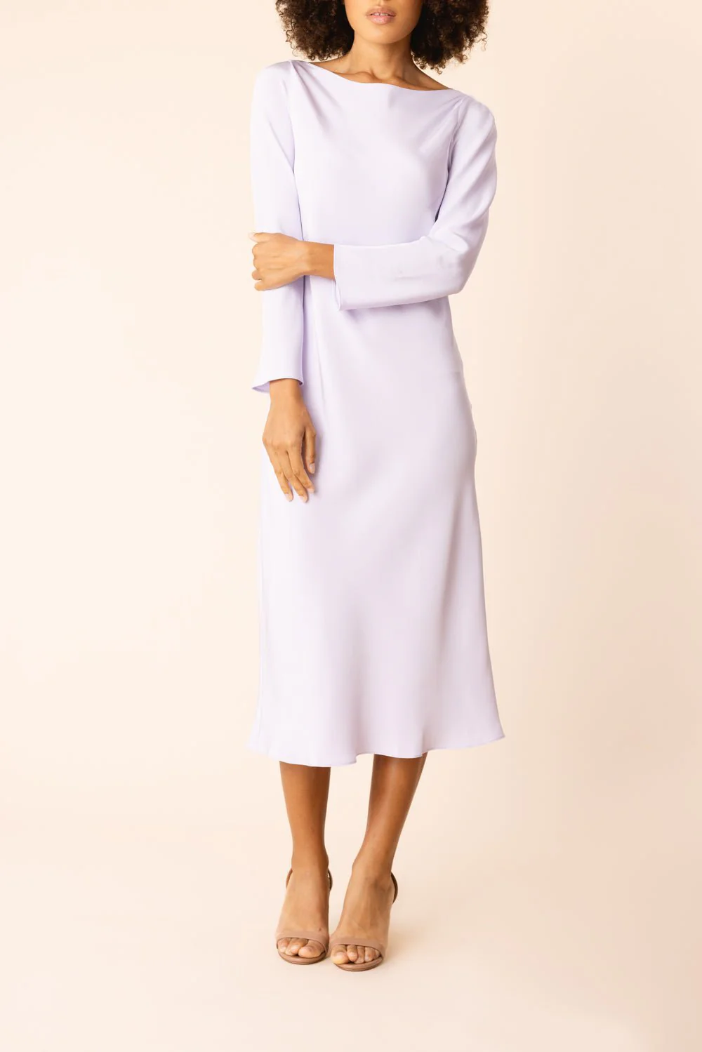 Long Sleeve Midi Dress - Lotus - Image 2