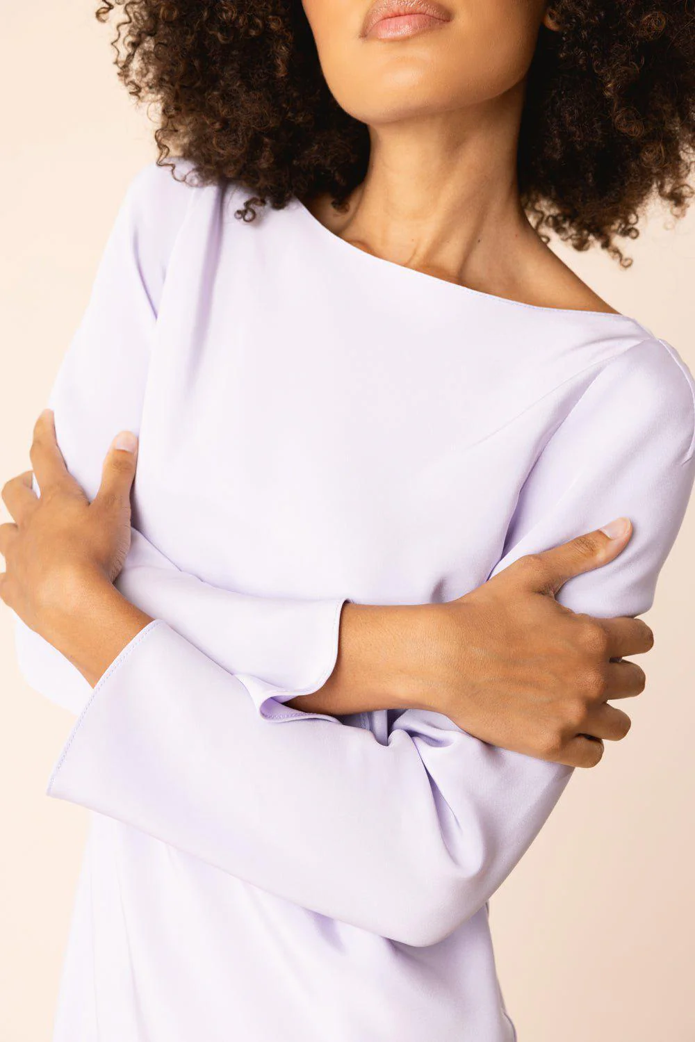 Long Sleeve Midi Dress - Lotus - Image 3