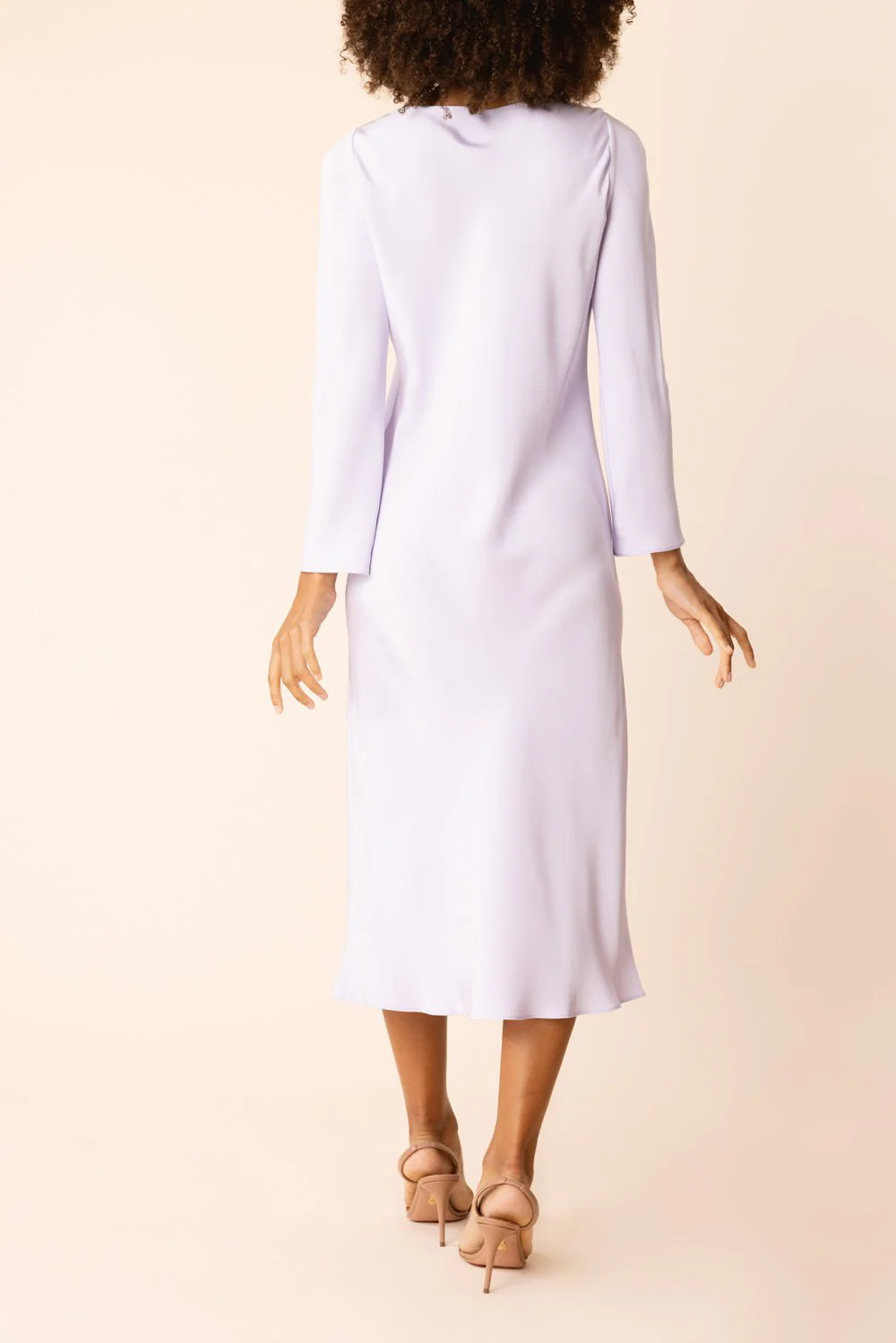 Long Sleeve Midi Dress - Lotus - Image 4