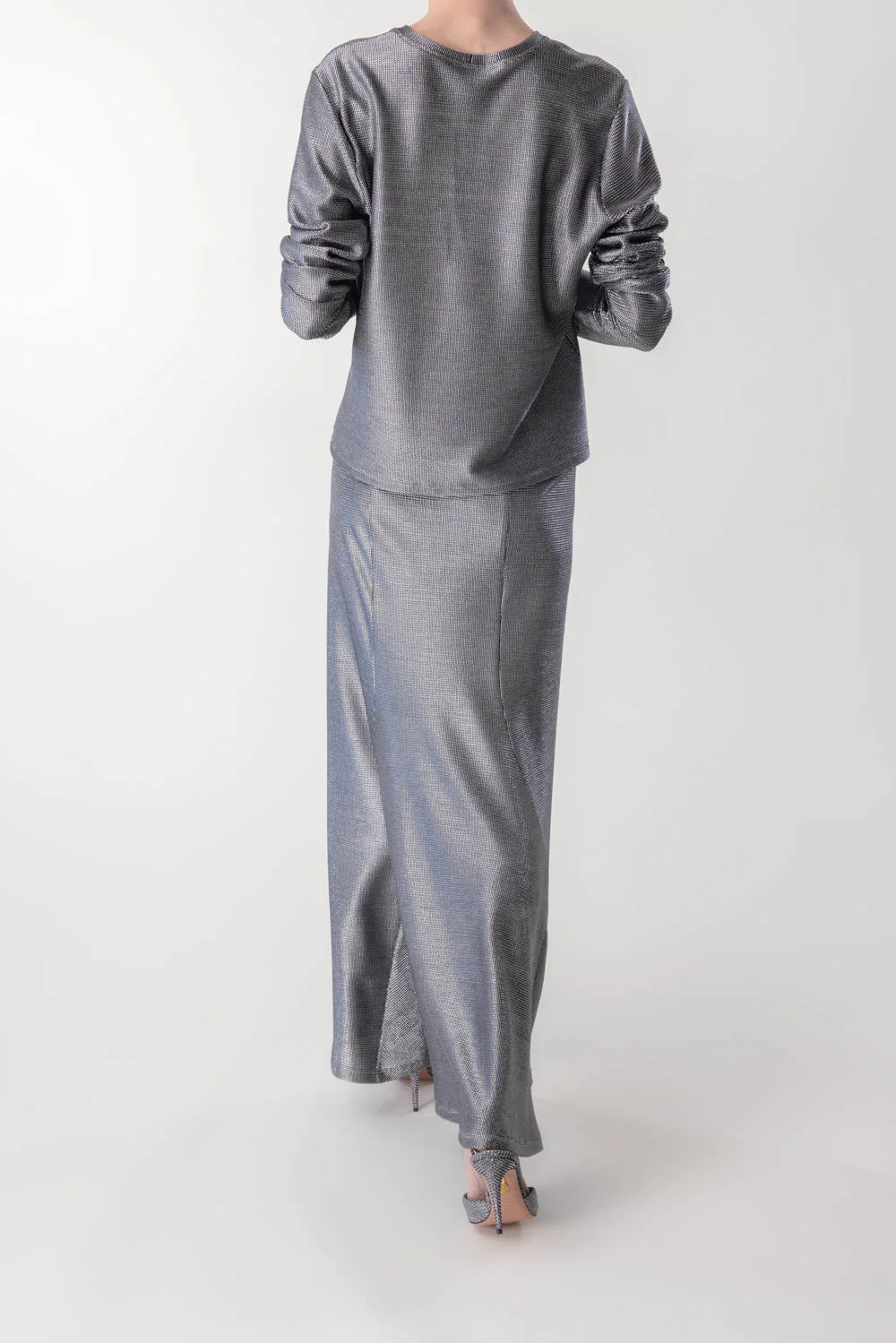 Long Sleeve Tee - Silver Mesh - Image 4