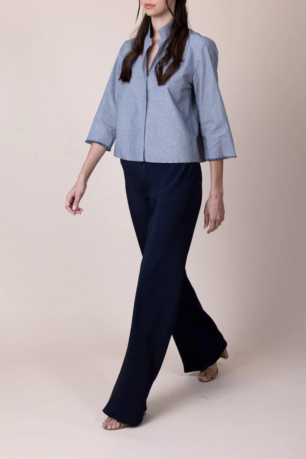 Square Front Frolic Top - Blue - Image 2