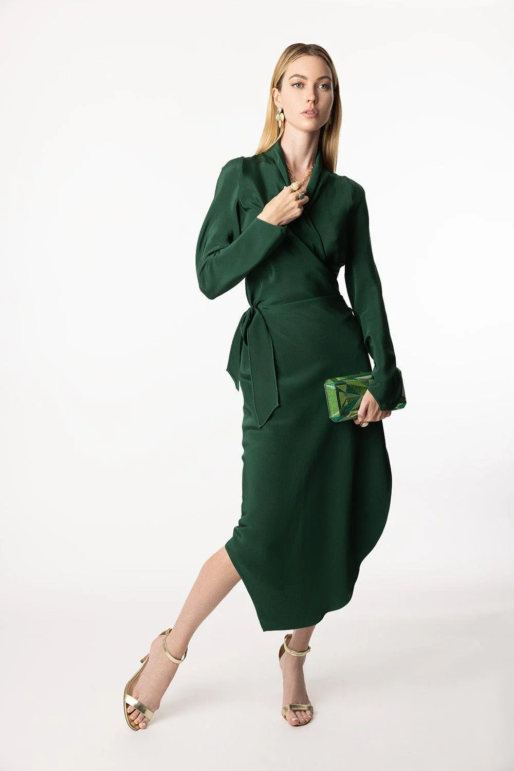 Victor Dress - Emerald - Image 2