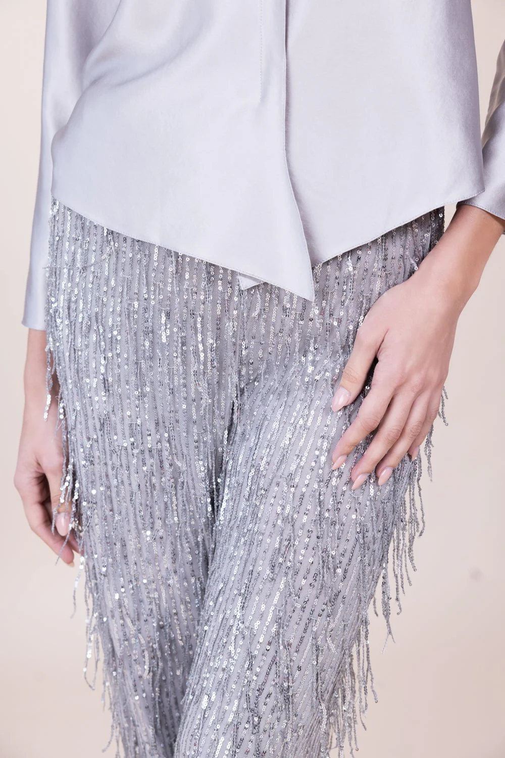 Wide Leg Pant - Grey - Image 4