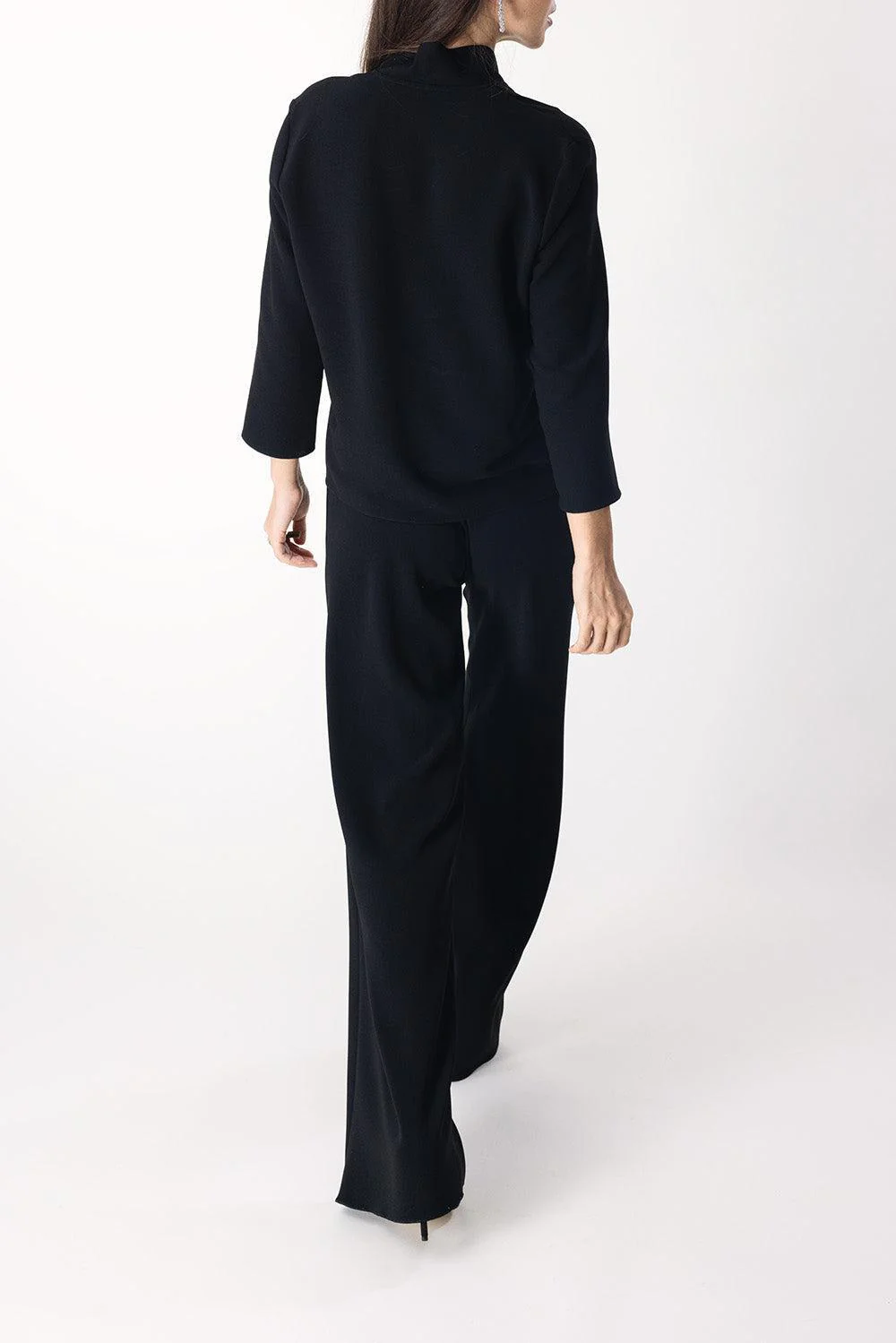 Wide Leg Pocket Pant - Black - Image 4