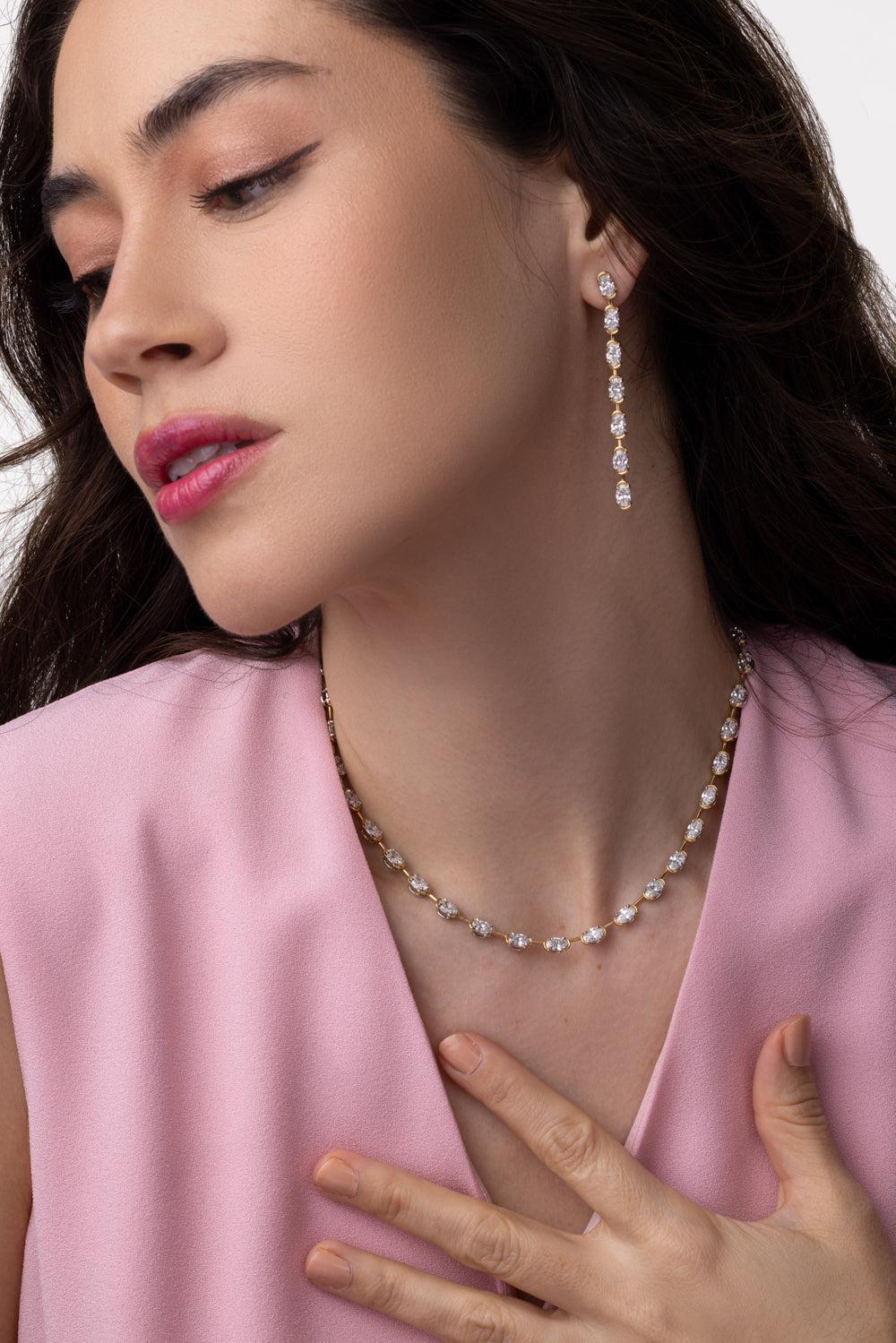7 Drop Oval Cuddle Earrings - Image 3