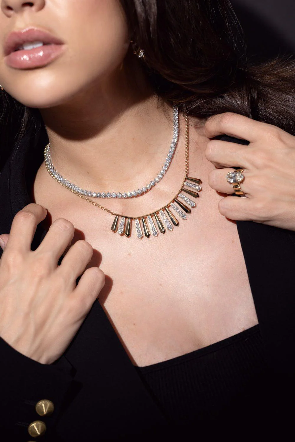 Aura Large Feathered Necklace - Image 4