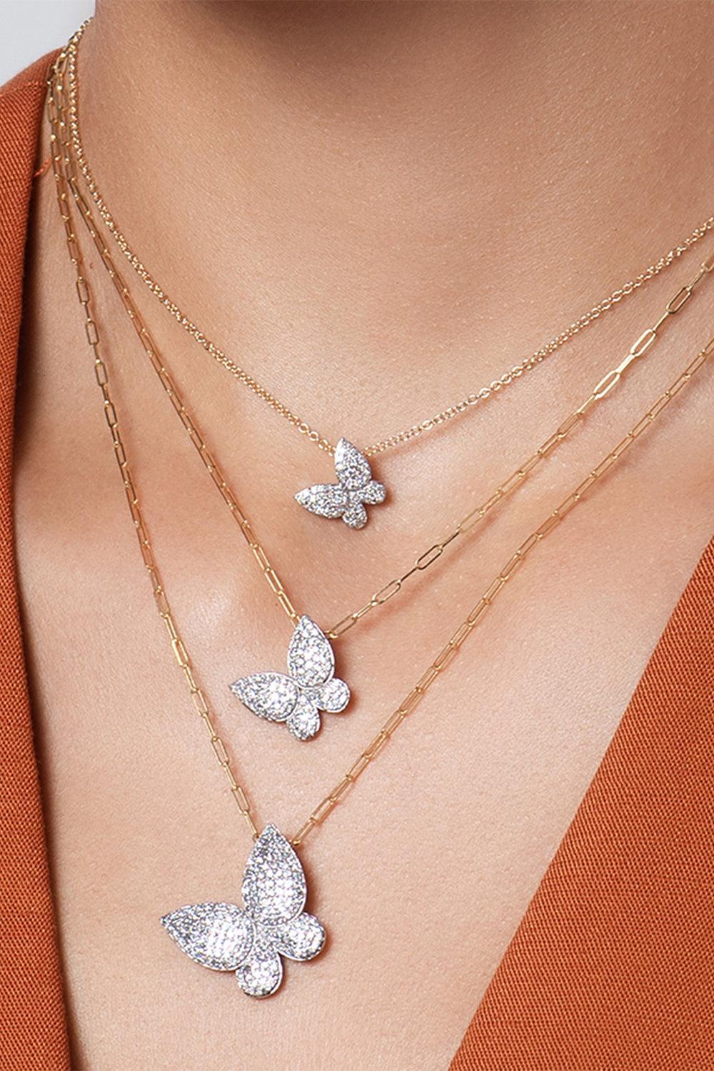 Butterfly Diamond Necklace - Image 2