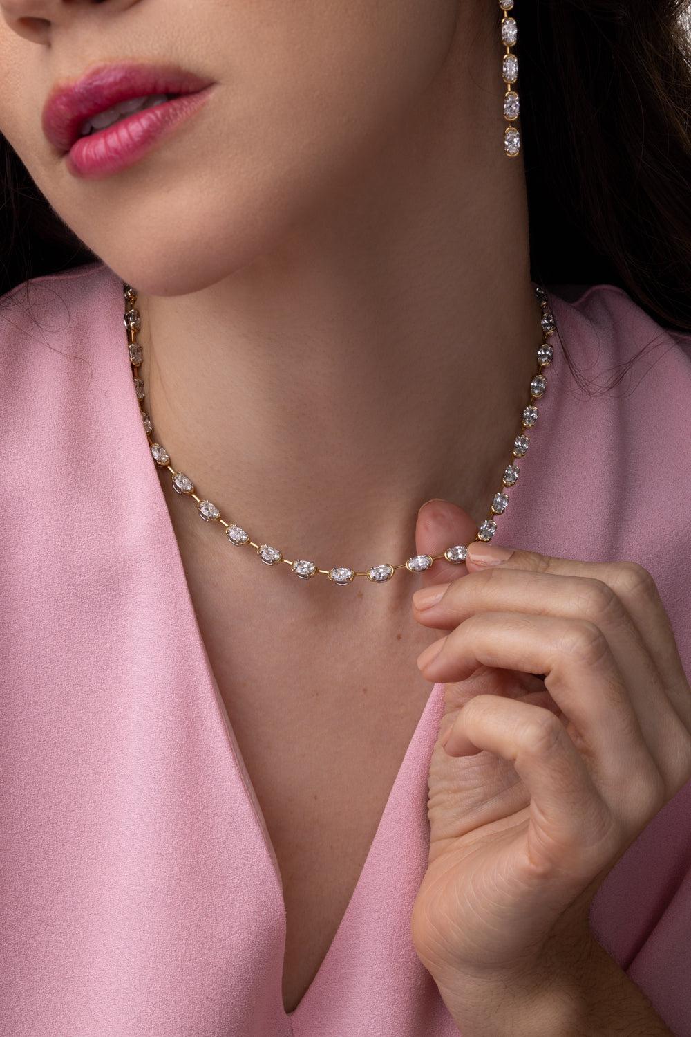 Cuddle Oval Riviera Necklace - Image 4