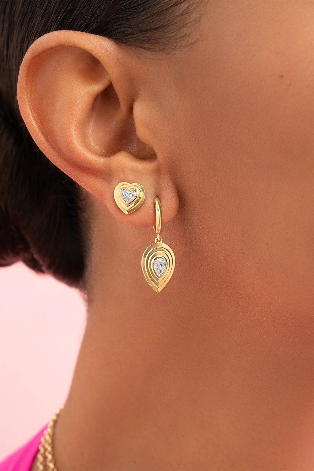 Heart Stories Stud Earrings - Image 2