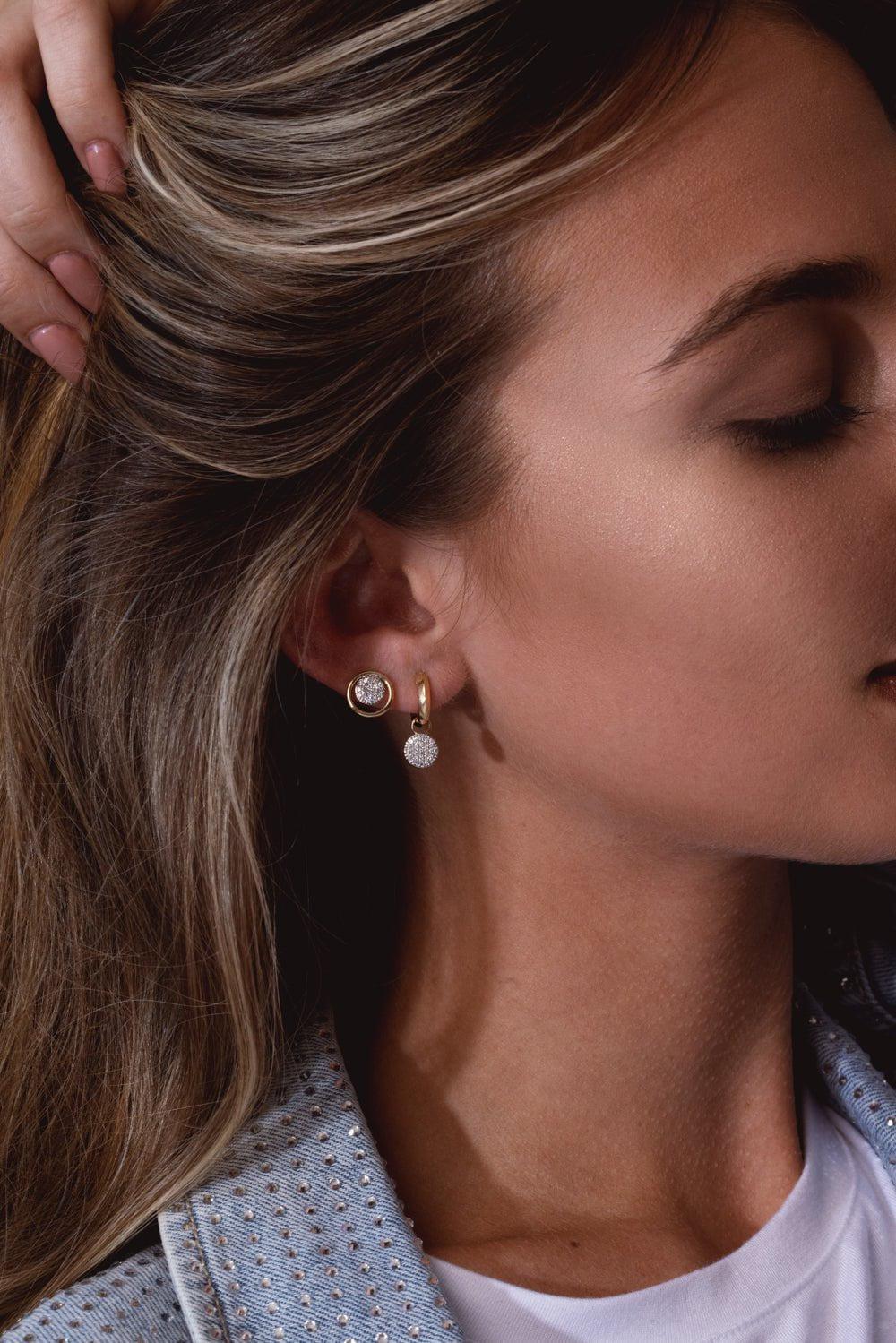 Infinity Loop Stud Earrings - Image 2