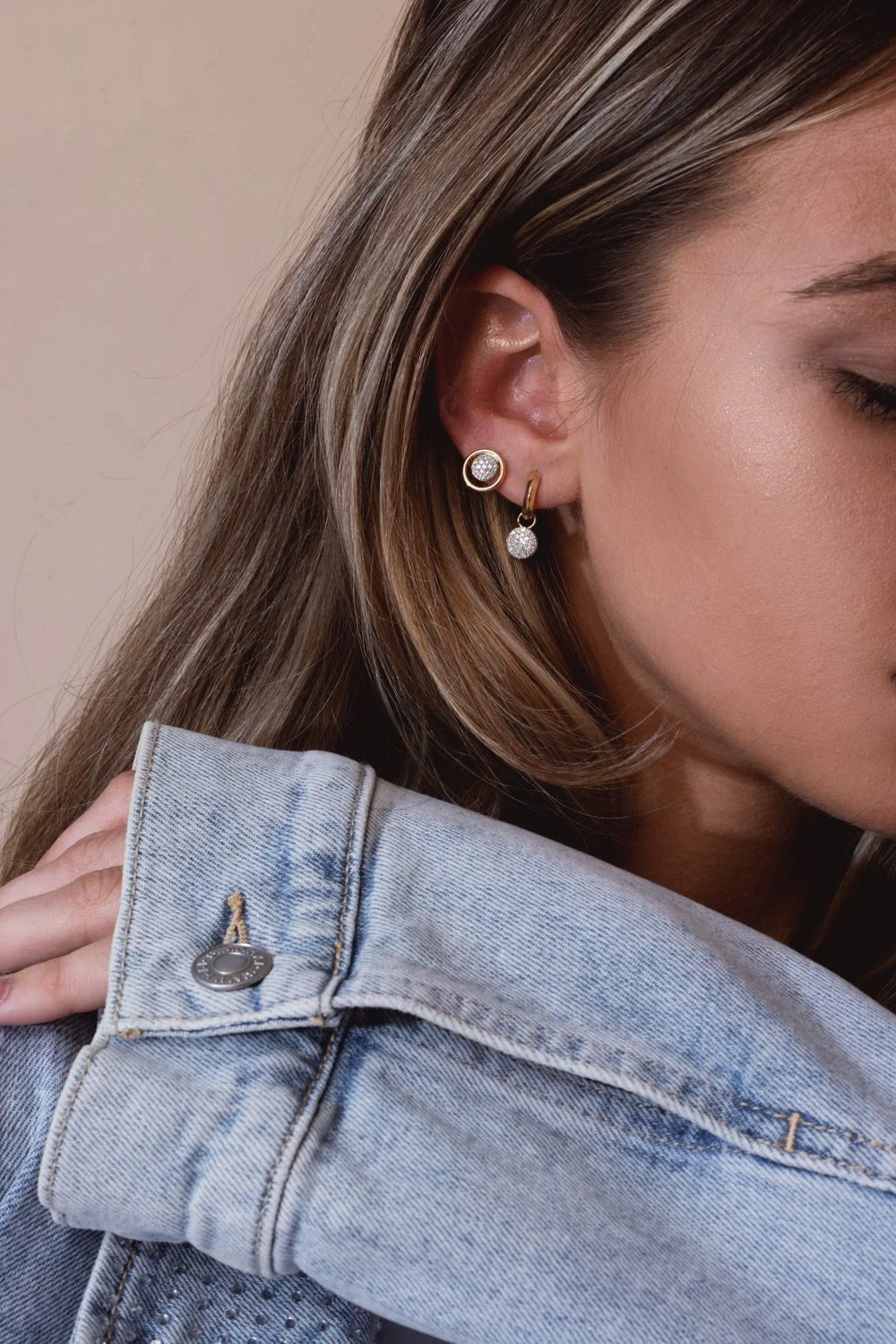 Infinity Loop Stud Earrings - Image 4