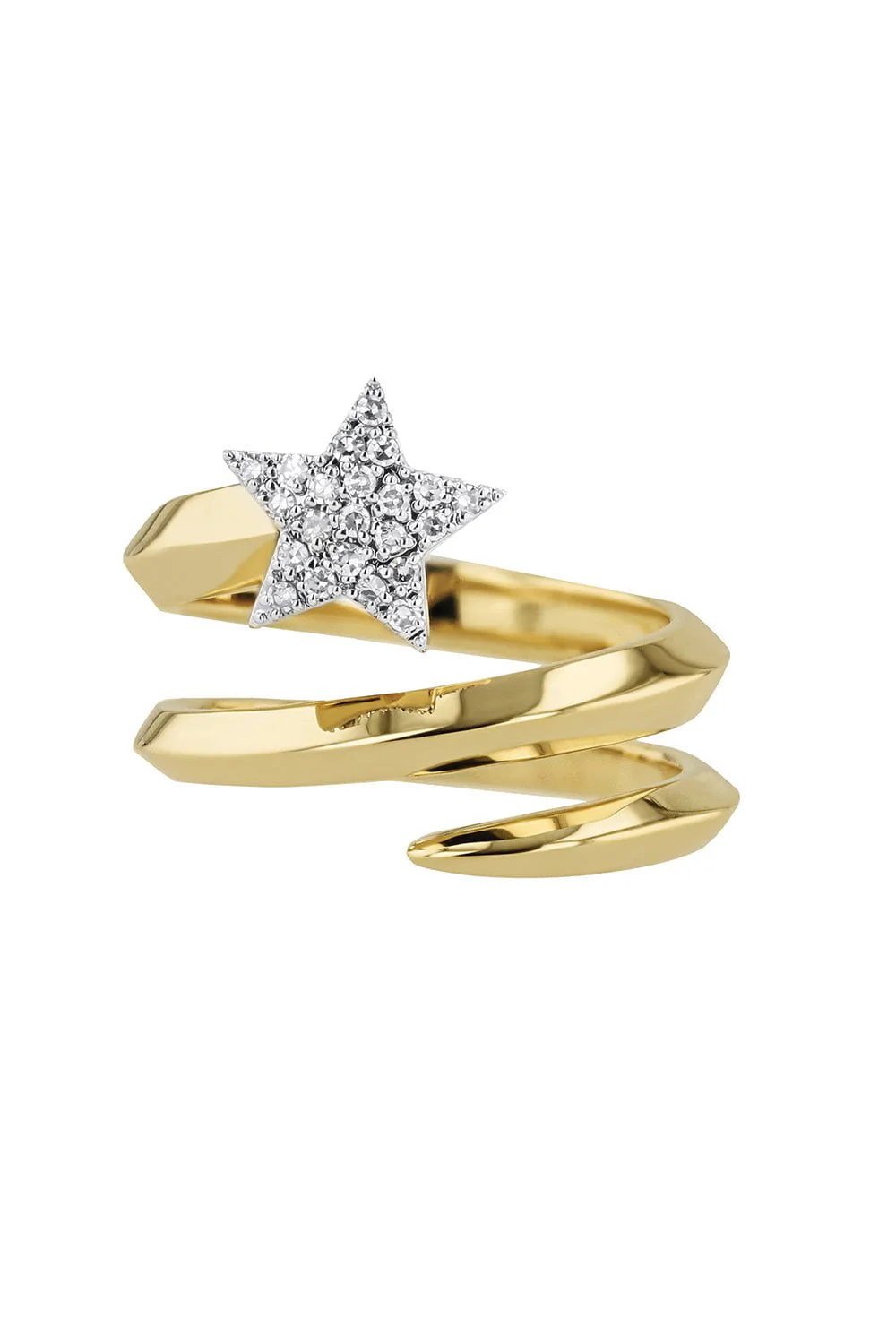 Infinity Star Double Wrap Knife Edge Ring