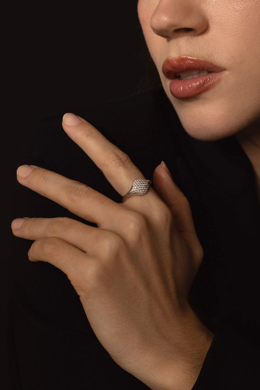 Inifinity Diamond Stack Ring - Image 3