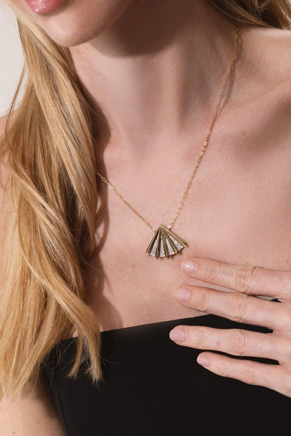 Large Aura Fan Necklace - Image 3
