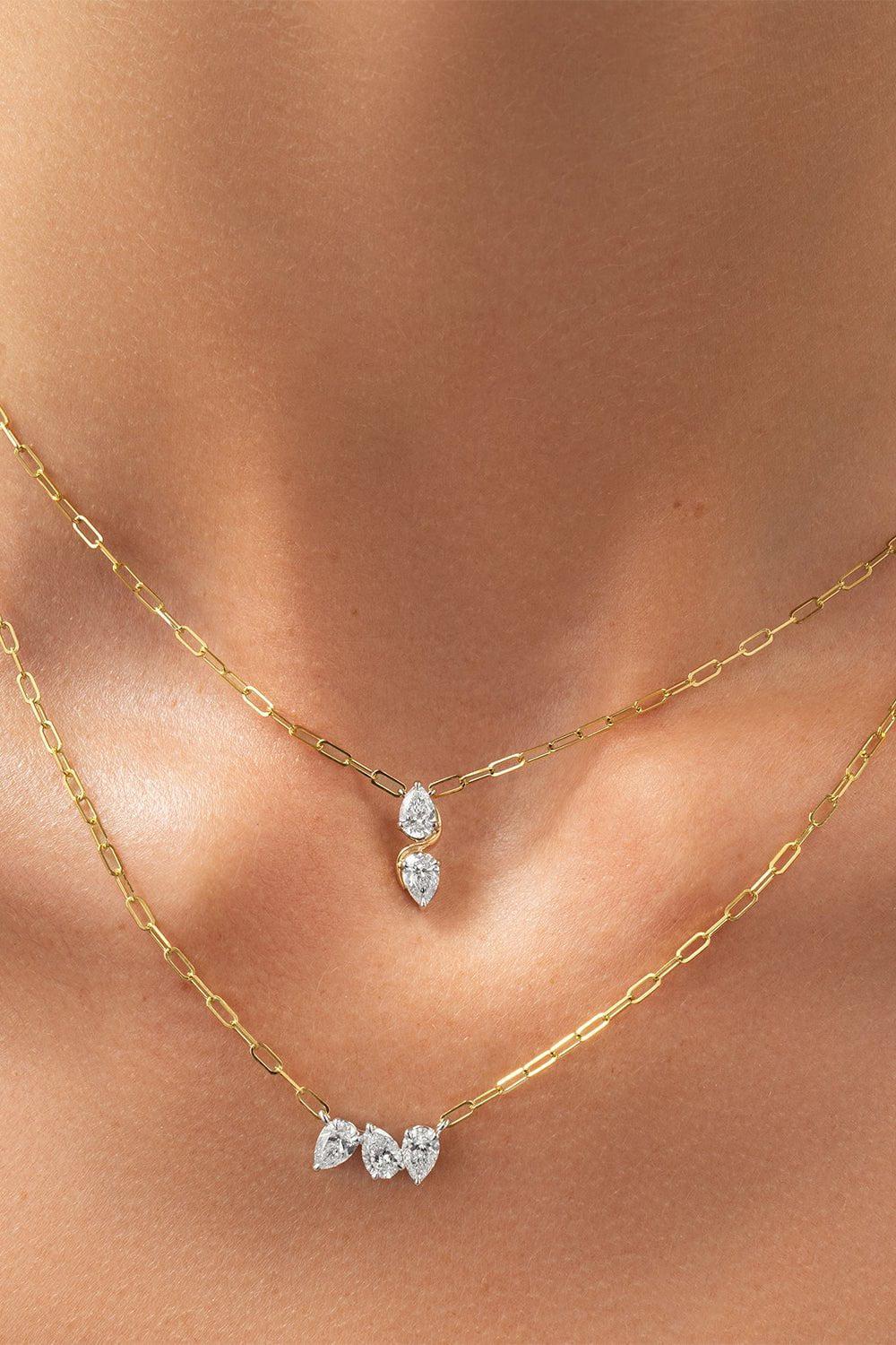 One of One Double Diamond Cuddle Necklace - Image 2