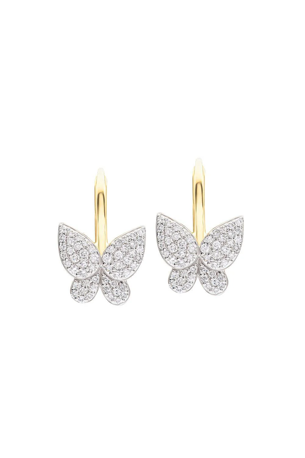 Petite Butterfly Leverback Earrings