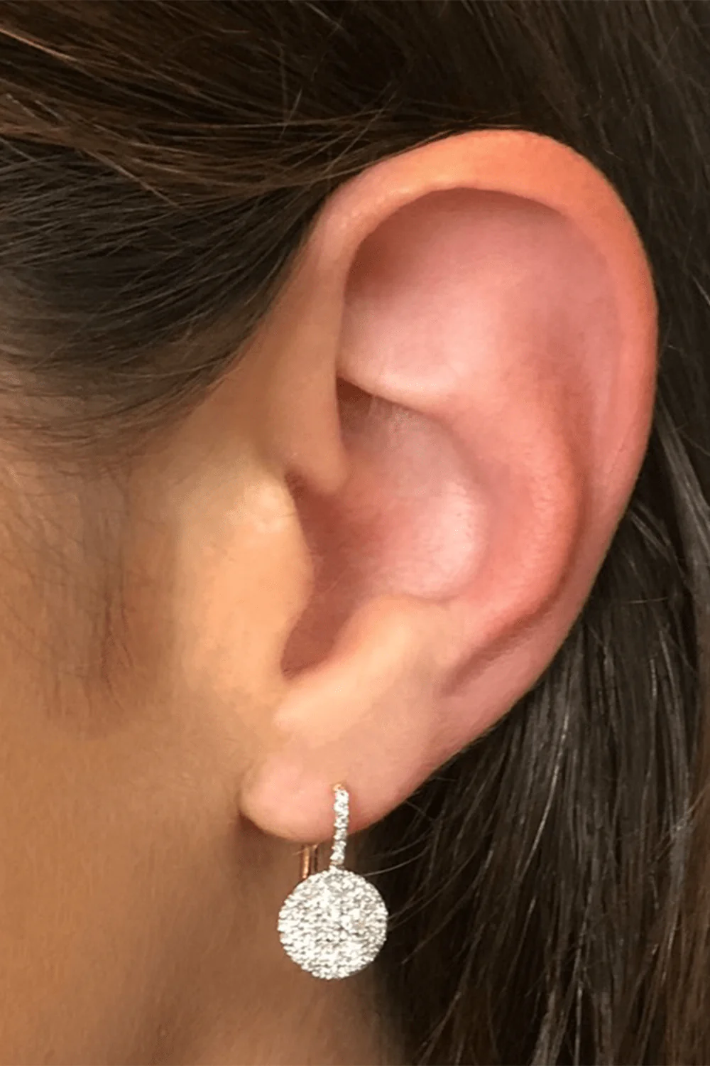 Petite Infinity Leverback Earrings - Image 2
