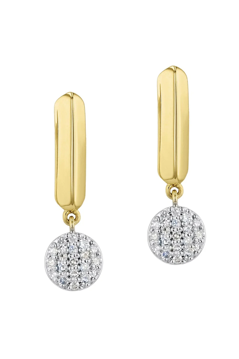 Single Knife Edge Infinity Drop Earrings