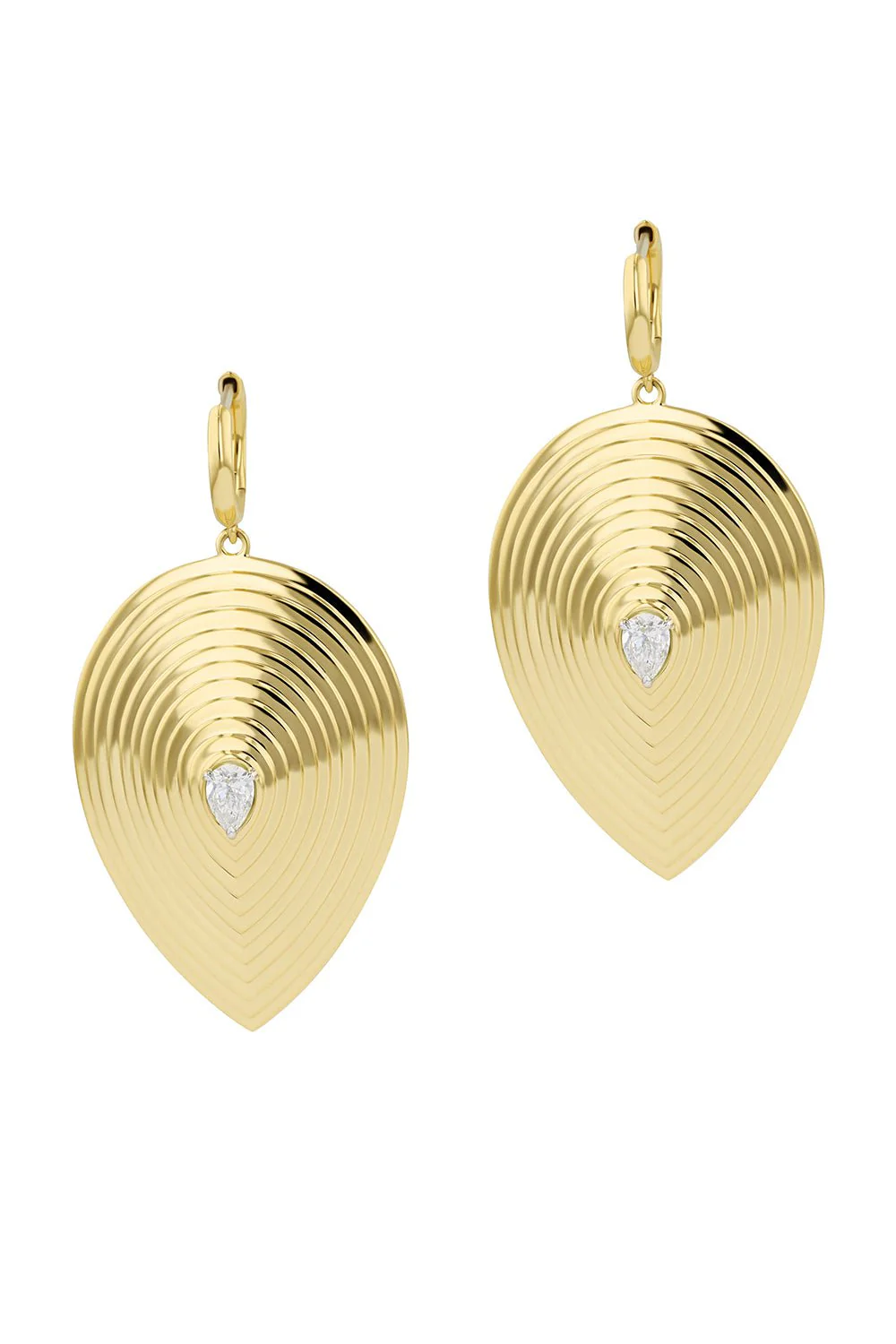 XL Pear Stories Huggie Earrings