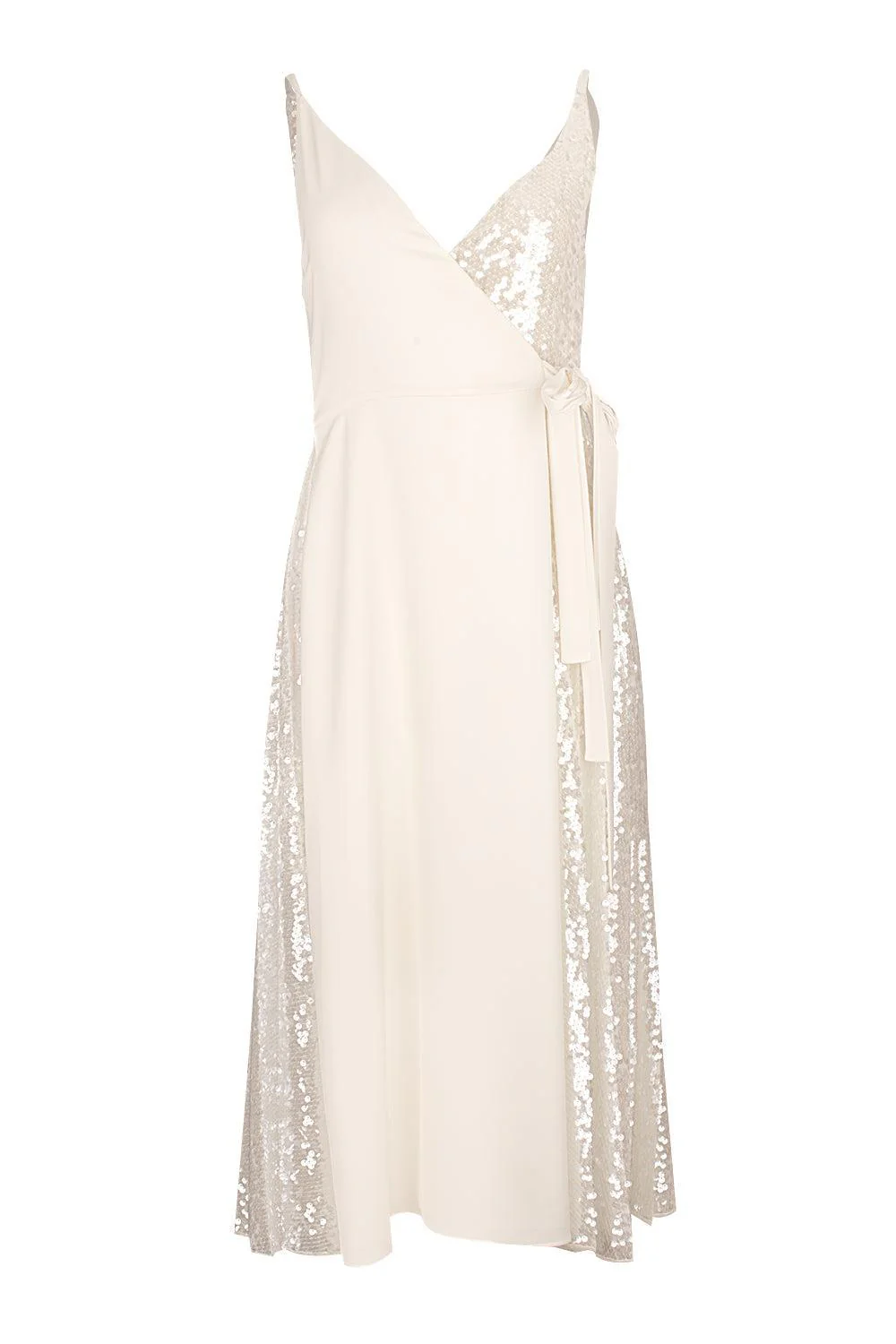 Contrast Wrap Dress