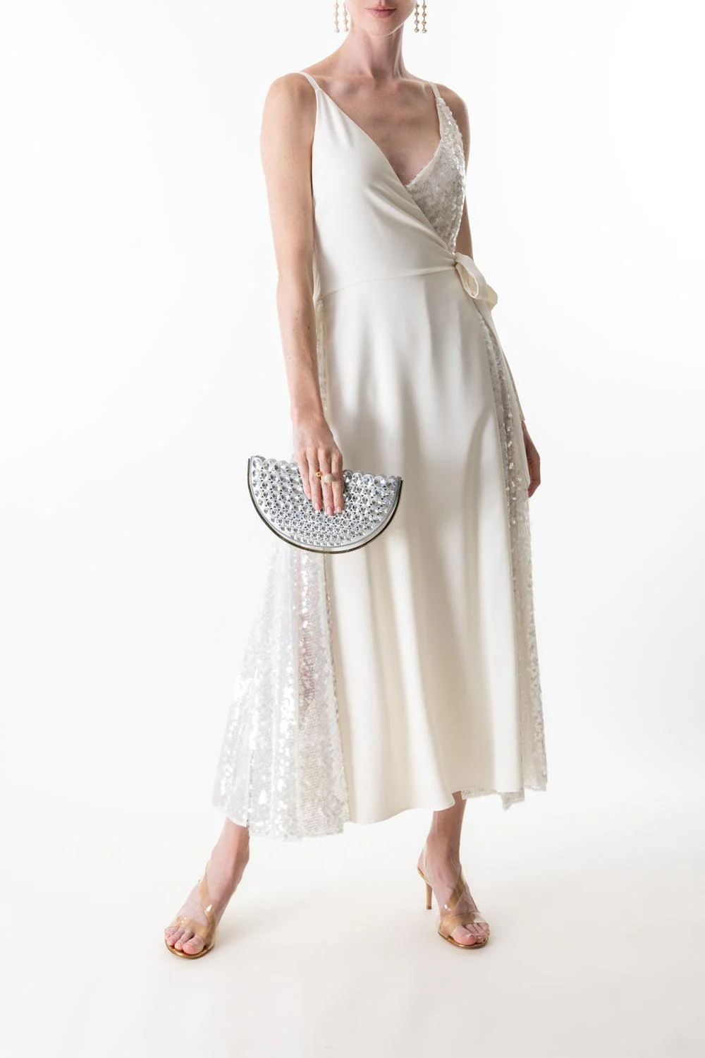 Contrast Wrap Dress - Image 2